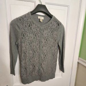 Loft Lace Cardigan Size M